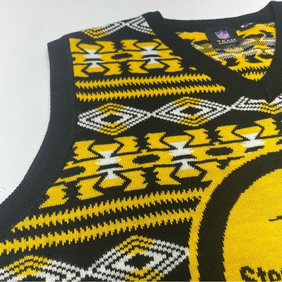 NFL Steelers Black and Yellow Vest Men’s XL FOOTBALL NFL PITTSBURGH - Picture 6 of 12